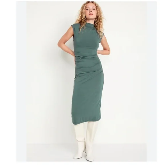 Old Navy | Dresses | Old Navy Fitted Mockneck Midi Dress 3x Nwt | Poshmark